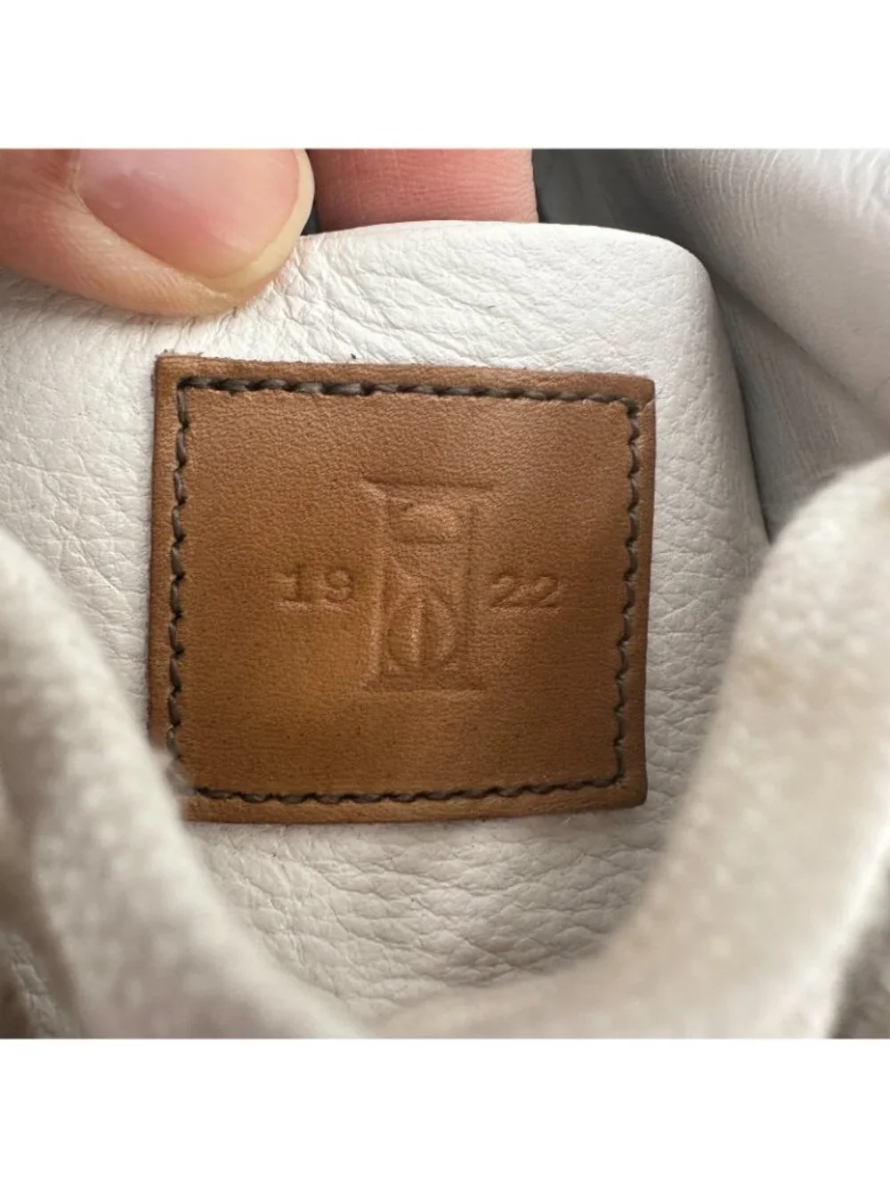 Allen Edmonds Courtside Men 13 3E White Leather Brown Accent Sneakers